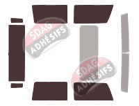 Kit film teinté Hummer H2 SUT 4 portes (2004 - 2011) Kit film teinté Hummer H2 SUT 4 portes (2004 - 2011)