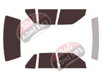 Kit film teinté Chevrolet Cavalier (2) Berline 4 portes (1988 - 1994)