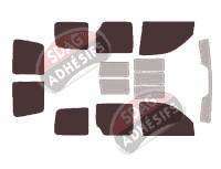 Kit film teinté Citroën Berlingo (1) 6 portes (1996 - 2008) Kit film teinté Citroën Berlingo (1) 6 portes (1996 - 2008)