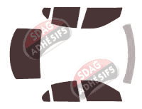 Kit film teinté Cadillac BTS Berline 4 portes (2005 - 2010)