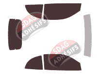 Kit film teinté Chevrolet Cavalier (3) Cabriolet 2 portes (1995 - 2005)