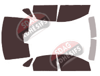 Kit film teinté Ford Focus (2) Berline 4 portes (2004 - 2011)