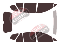 Kit film teinté Kia Carens (2) 5 portes (2006 - 2013)