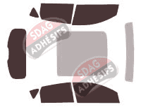 Kit film teinté Nissan Qashqai (1) 5 portes (2007 - 2014)