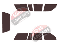 Kit film teinté Chevrolet Cavalier (2) Wagon Break 5 portes (1988 - 1995)