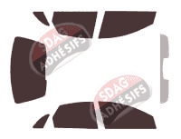 Kit film teinté Citroën C5 (1) (phase 1) 5 portes (2001 - 2004)