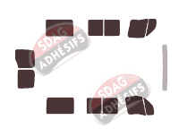 Kit film teinté Renault Master (2) Court 5 portes (1997 - 2010) Kit film teinté Renault Master (2) Court 5 portes (1997 - 2010)