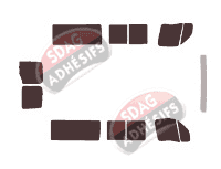 Kit film teinté Renault Master (2) Moyen 5 portes (1997 - 2010) Kit film teinté Renault Master (2) Moyen 5 portes (1997 - 2010)