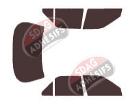 Kit film teinté Peugeot 605 Berline 4 portes (1989 - 2000)
