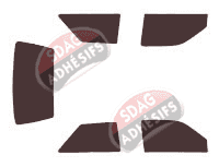 Kit film teinté Ford Fiesta (3) 3 portes (1989 - 1995) Kit film teinté Ford Fiesta (3) 3 portes (1989 - 1995)