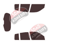 Kit film teinté Renault Clio (3) 5 portes (2005 - 2012) Kit film teinté Renault Clio (3) 5 portes (2005 - 2012)