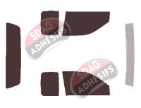 Kit film teinté Chevrolet Colorado (1) Ext Cab Pick-up 2 portes (2003 - 2012)