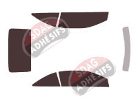 Kit film teinté Ford Focus (2) CC 2 portes (2004 - 2011)