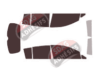 Kit film teinté Nissan Tiida 5 portes (2004 - 2015)
