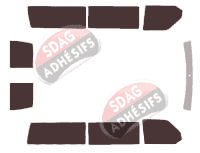 Kit film teinté Volkswagen Transporter T4 (4) Long 5 portes (1990 - 2003)