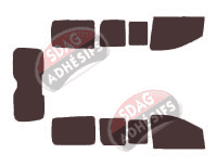 Kit film teinté Peugeot Expert (2) Court 5 portes (2007 - 2017) Kit film teinté Peugeot Expert (2) Court 5 portes (2007 - 2017)