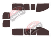 Kit film teinté Fiat Scudo (2) Court 5 portes (2007 - 2017)