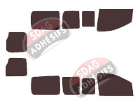 Kit film teinté Fiat Scudo (2) Court 6 portes (2007 - 2017)