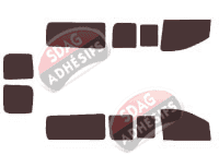 Kit film teinté Fiat Scudo (2) Long 6 portes (2007 - 2017)