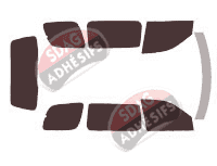 Kit film teinté Pontiac Montana (2) SV6 5 portes (2005 - 2009)