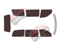 Kit film teinté Pontiac Trans Sport (1) Long 5 portes (1990 - 1998)