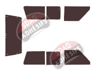 Kit film teinté Nissan Patrol Vitres Coulissantes 3 portes (1980 - 1997)