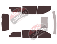 Kit film teinté Dodge Gran Caravan (5) 5 portes (2008 - 2016)