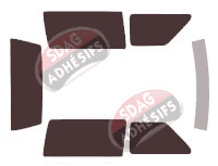 Kit film teinté Ford Bronco (4) 3 portes (1986 - 1991)