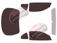 Kit film teinté Hyundai Coupe 3 portes (1996 - 2001)
