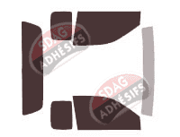 Kit film teinté Isuzu i-Series Extended Cab 2 portes (2006 - 2008)