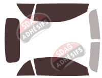 Kit film teinté Jaguar XK-XKR Cabriolet 2 portes (2006 - 2014)