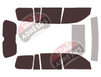 Kit film teinté Lexus LX (3) 5 portes (2008 - 2018)