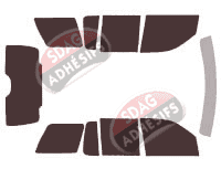 Kit film teinté Lincoln Aviator (1) 5 portes (2003 - 2009)