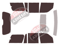 Kit film teinté Lincoln Navigator (2) 5 portes (2003 - 2006) Kit film teinté Lincoln Navigator (2) 5 portes (2003 - 2006)