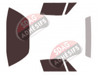 Kit film teinté Porsche 911 (2) Targa Coupe 2 portes (1975 - 1988)