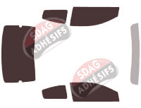 Kit film teinté Saturn Ion Quad Coupé 5 portes (2003 - 2009)