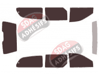 Kit film teinté Dodge Gran Caravan (4) 5 portes (2001 - 2007)