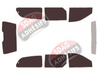 Kit film teinté Dodge Gran Caravan (3) 5 portes (1995 - 2001)