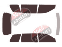 Kit film teinté Mitsubishi Space (2) Wagon 5 portes (1991 - 1999)
