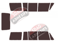 Kit film teinté Mitsubishi Pajero (1) Long 5 portes (1981 - 1991) Kit film teinté Mitsubishi Pajero (1) Long 5 portes (1981 - 1991)