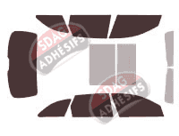 Kit film teinté Audi A4 (4) Avant Break 5 portes (2007 - 2015) Kit film teinté Audi A4 (4) Avant Break 5 portes (2007 - 2015)