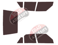Kit film teinté Citroën BX 5 portes (1982 - 1994) Kit film teinté Citroën BX 5 portes (1982 - 1994)