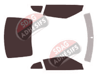 Kit film teinté Nissan GT-R (1) Skyline Coupe 3 portes (2008 - 2025)