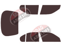 Kit film teinté Nissan Primera (2) 5 portes (1996 - 2002)