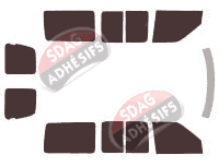 Kit film teinté Nissan Vanette (2) Cargo 4 portes (1993 - 2002)