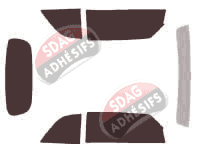Kit film teinté Chrysler PT Cruiser Cabriolet 2 portes (2004 - 2010)