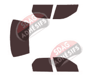 Kit film teinté Fiat Siena Berline 4 portes (2001 - 2008)