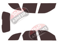 Kit film teinté Fiat Palio (2) Weekend Break 5 portes (2009 - 2017)