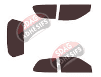 Kit film teinté Fiat Palio (2) 3 portes (2009 - 2018)