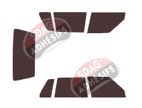 Kit film teinté Fiat Uno 5 portes (1983 - 1993)